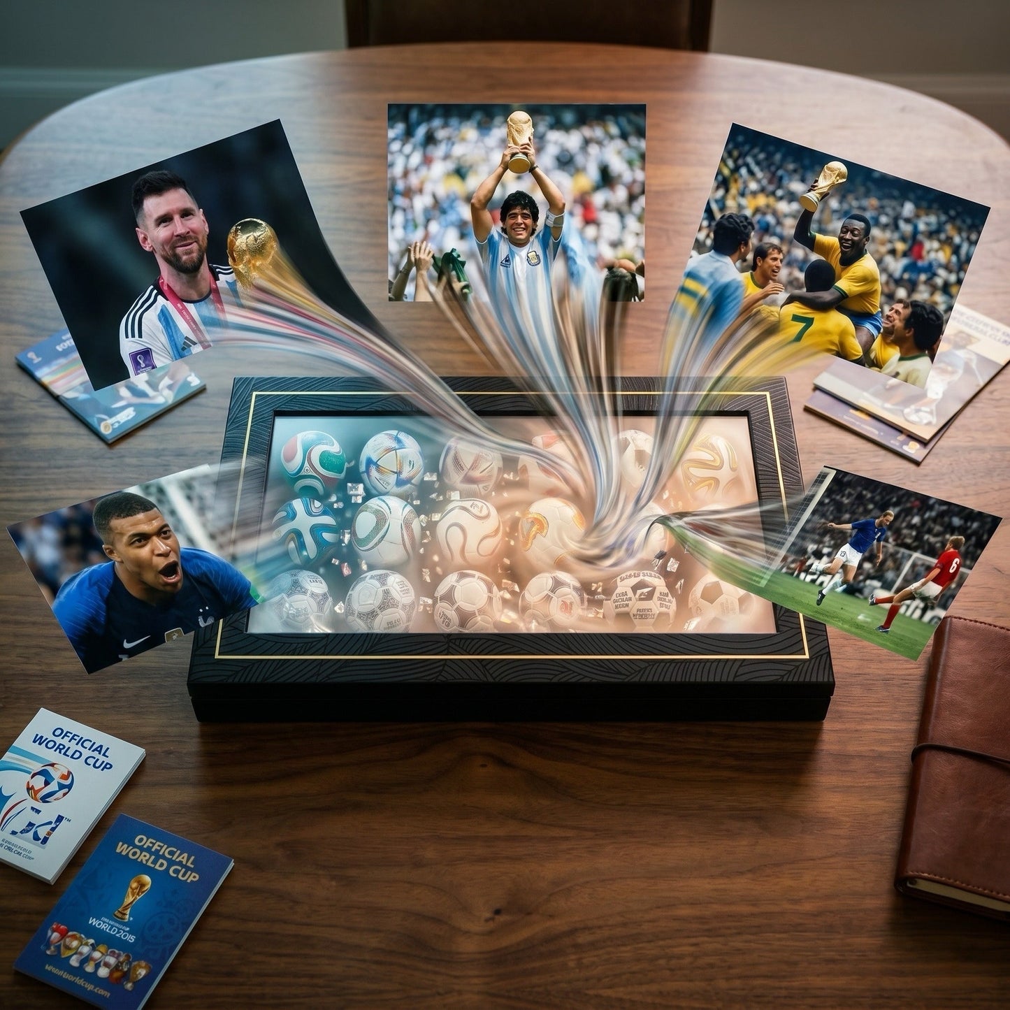 🏆⚽Kolekce ručně vyráběných mini fotbalových míčů (1970–2026) – 🎉Výprodej k mistrovství světa 2026