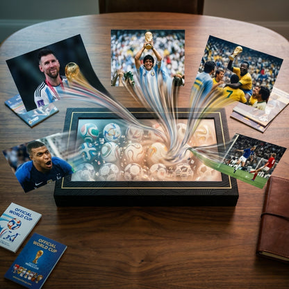 🏆⚽Kolekce ručně vyráběných mini fotbalových míčů (1970–2026) – 🎉Výprodej k mistrovství světa 2026