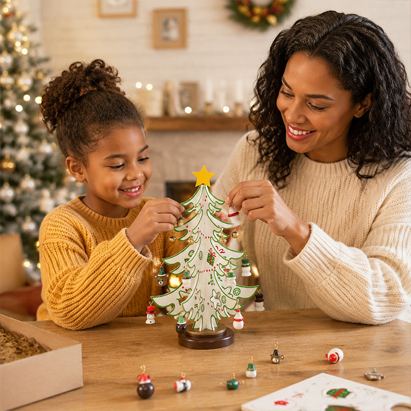 🎄 Dřevěná vánoční ozdoba na stromeček – vyrob si sám