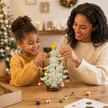 🎄 Dřevěná vánoční ozdoba na stromeček – vyrob si sám
