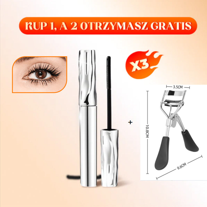【🔥1+1 zdarma】✨Voděodolná, nerozmazatelná řasenka pro prodloužení řas