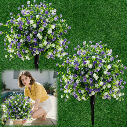 【🔥2+1 zdarma】🌸Umělé stromky v květináčích s kotvícími kolíky