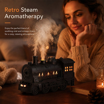 🚂 300 ml aromaterapeutický difuzér Vintage Steam Train