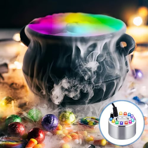 ⚡Ultrazvukový zvlhčovač vzduchu s 12 LED diodami – ✨Vytváří osvěžující mlhu a barevné světlo