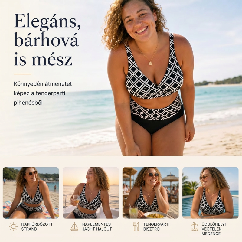 【🌊S-3XL】👙Dvoudílné dámské bikiny s vysokým pasem