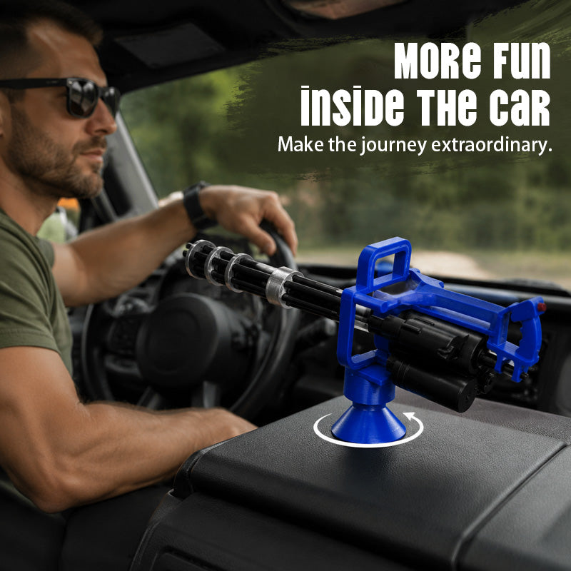 🚗Ozdoba na palubní desku ve tvaru gatlingového kulometu
