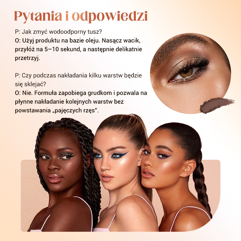 【🔥1+1 zdarma】✨Voděodolná, nerozmazatelná řasenka pro prodloužení řas