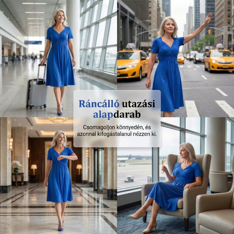【S-3XL】👗Dámské dlouhé šaty s výstřihem do V a krátkými rukávy