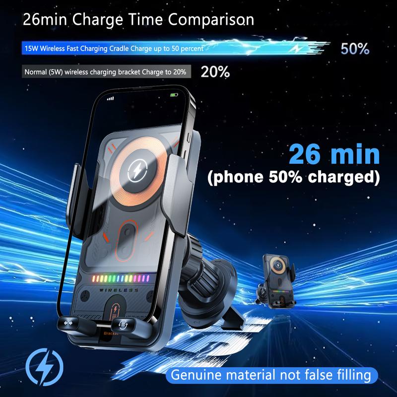 ⚡Nový držák na mobil do auta – s funkcí bezdrátového nabíjení