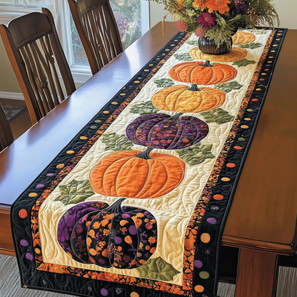 🎃Prošívaný ubrus s halloweenskými motivy – Útulná podzimní dekorace hotová během chvilky