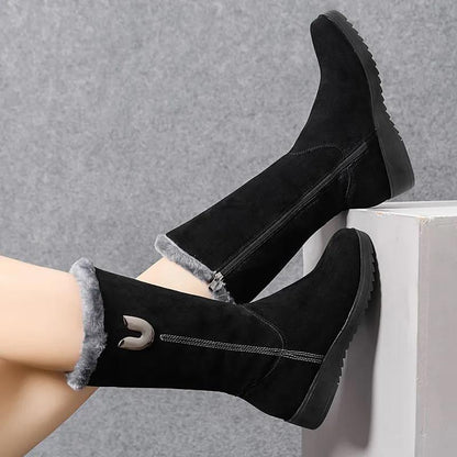 【EU 35-41】👢Dámské ležérní plyšové termo boty do sněhu