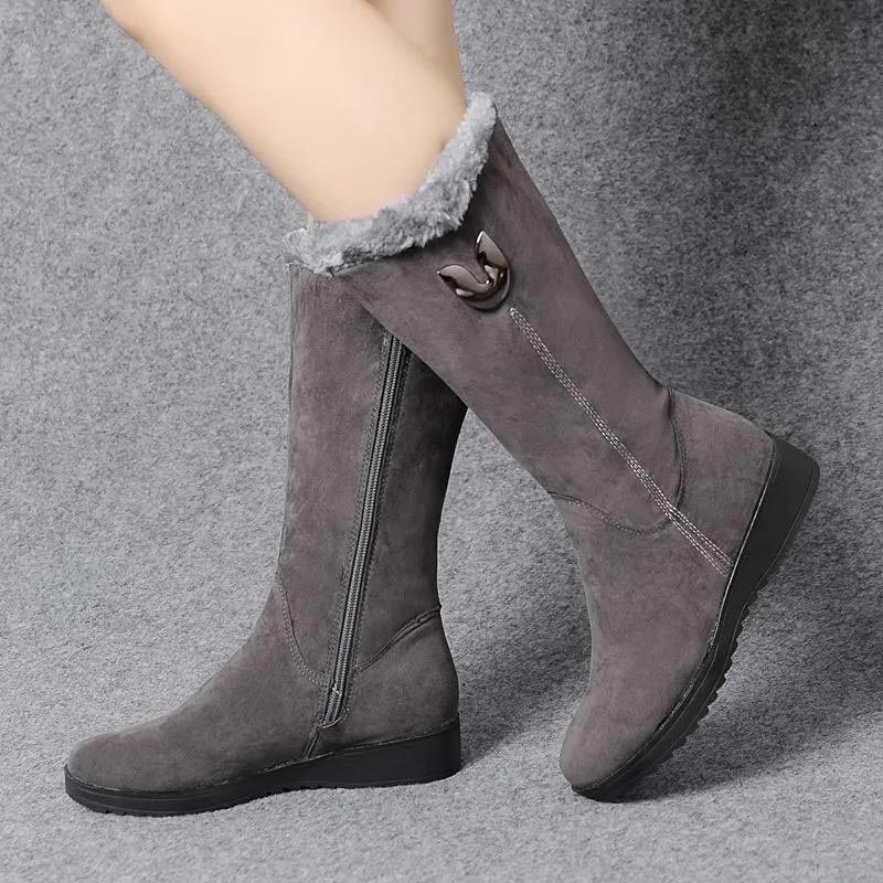 【EU 35-41】👢Dámské ležérní plyšové termo boty do sněhu