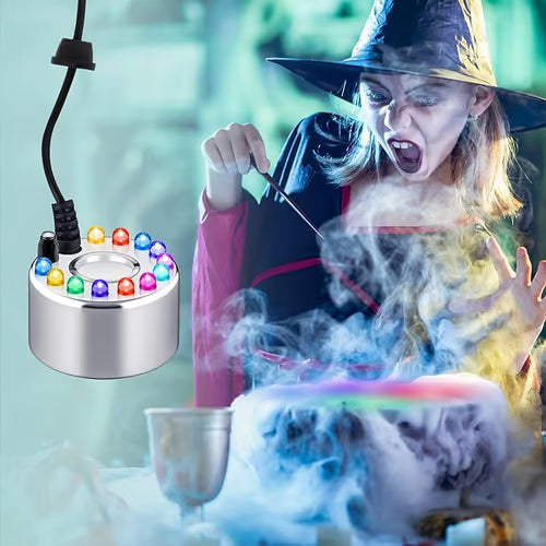 ⚡Ultrazvukový zvlhčovač vzduchu s 12 LED diodami – ✨Vytváří osvěžující mlhu a barevné světlo