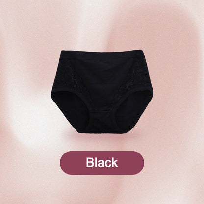 【🔥2+1 zdarma】💖Bavlněné kalhotky Plus Size s vysokým pasem a ochranou proti prosakování