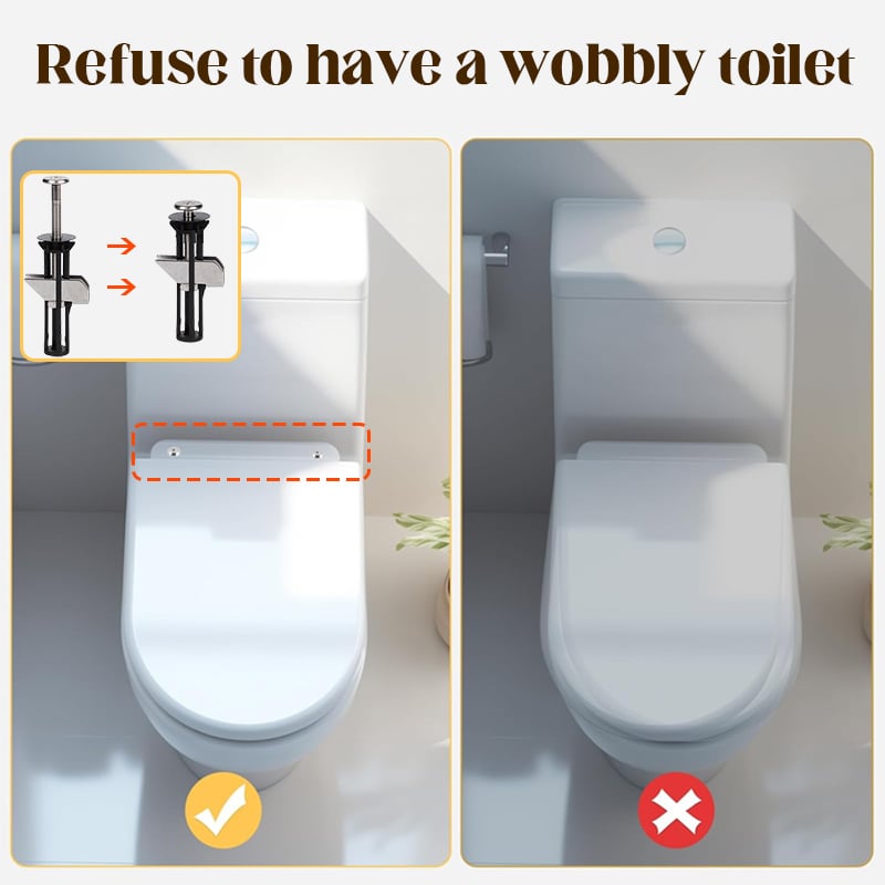 🚽💦Sada stabilních šroubů pro upevnění toaletního sedátka
