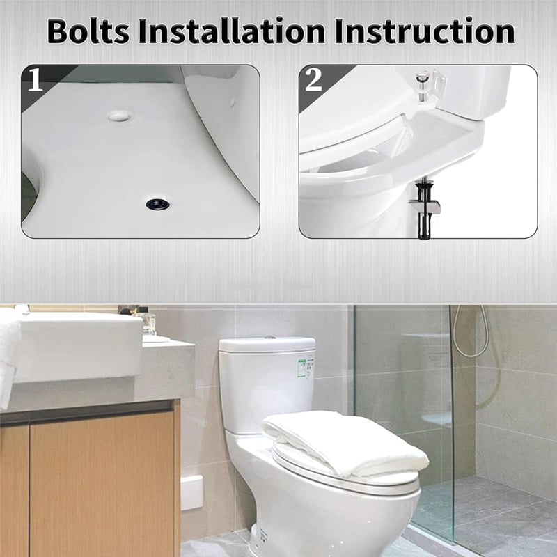 🚽💦Sada stabilních šroubů pro upevnění toaletního sedátka