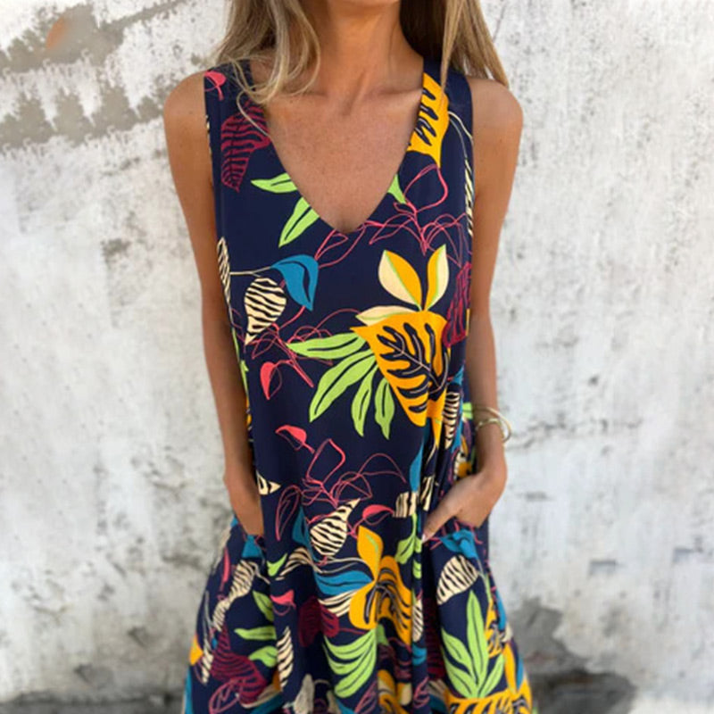 【S-3XL】🌺Volné šaty s potiskem