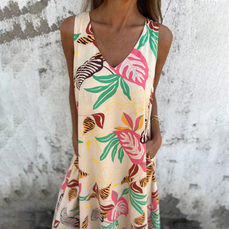 【S-3XL】🌺Volné šaty s potiskem