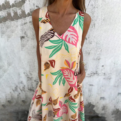 【S-3XL】🌺Volné šaty s potiskem