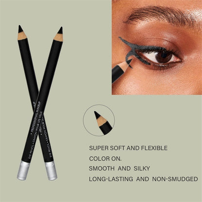 【🔥1+1 zdarma】💄Voděodolná, dlouhotrvající tužka na oči z tvrdého dřeva