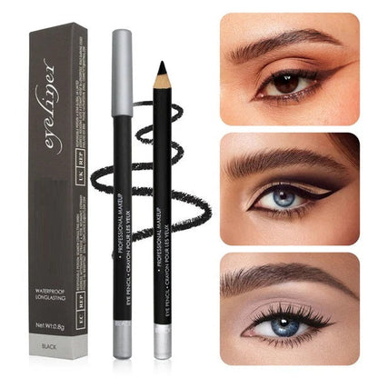 【🔥1+1 zdarma】💄Voděodolná, dlouhotrvající tužka na oči z tvrdého dřeva