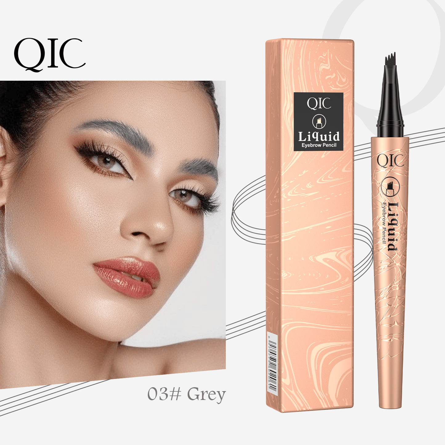 【🔥1+1 zdarma】💖3D mikro-tužka na obočí