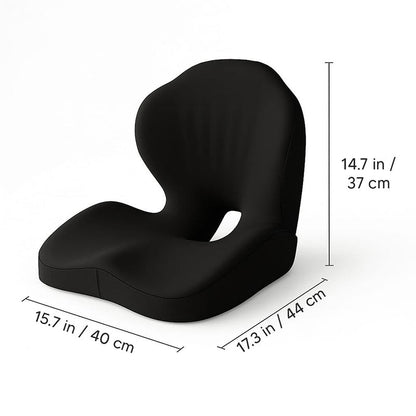 🚀💺 Ergonomický sedací polštář s opěrkou bederní páteře