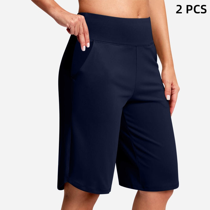 【🔥S-2XL】🩳Dámské jógašorty s vysokým pasem a kapsami