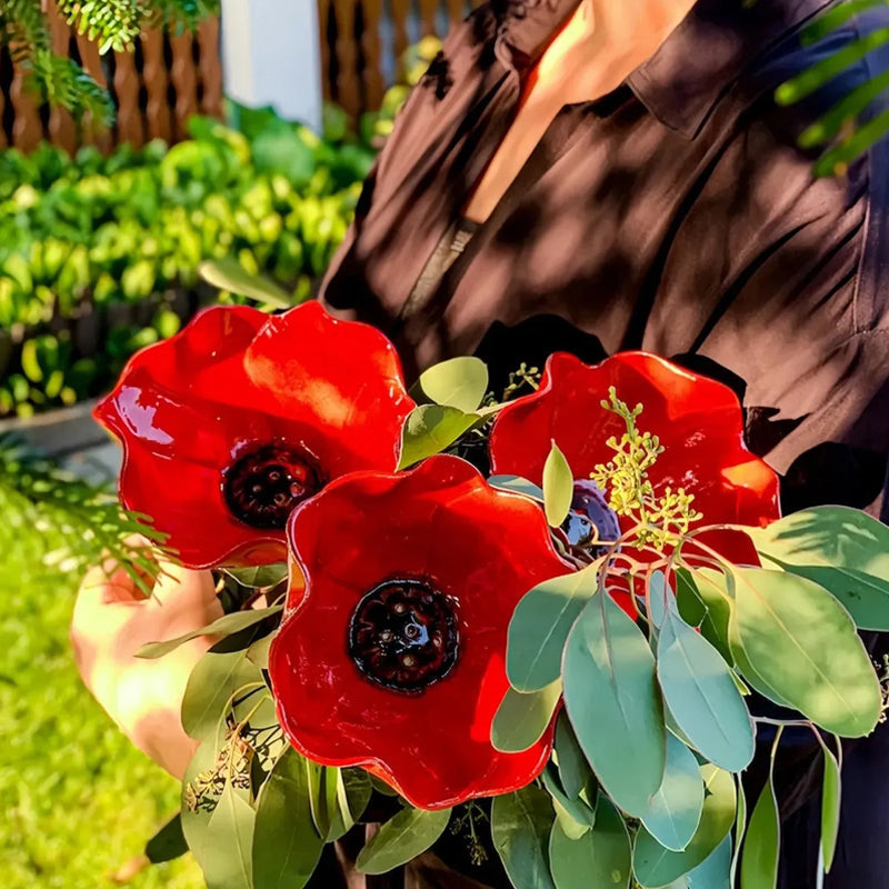 🌸🐦Ručně vyrobená kovová opora do květinové zahrady