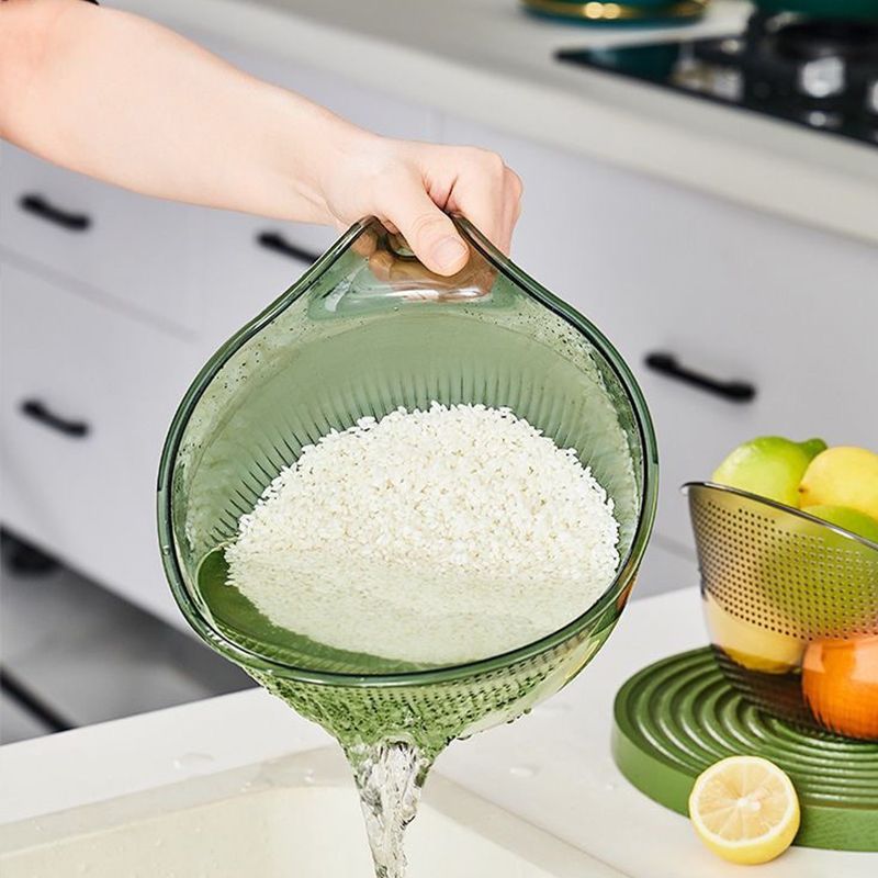 【🔥3+1 zdarma】🥣Miska na mytí rýže s rukojetí: bezpečné uchopení a dokonalé prosévání!