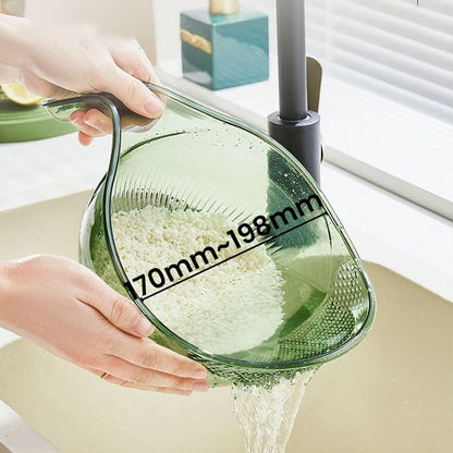 【🔥3+1 zdarma】🥣Miska na mytí rýže s rukojetí: bezpečné uchopení a dokonalé prosévání!