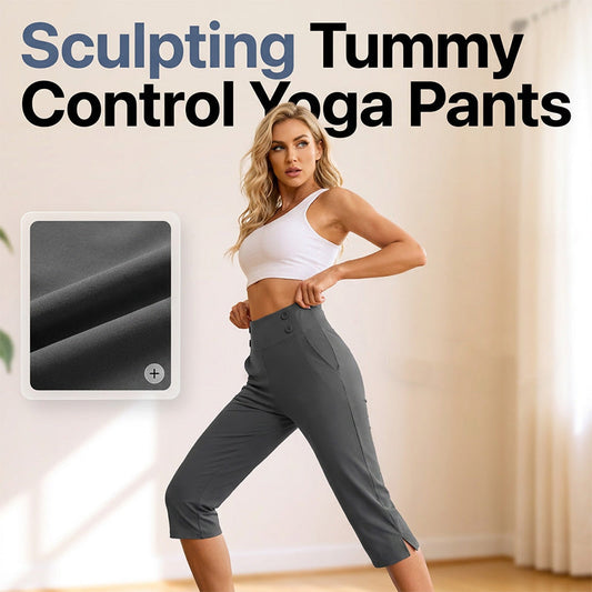 【S-4XL】🥀Elegantní kalhoty na jógu s tvarováním břicha