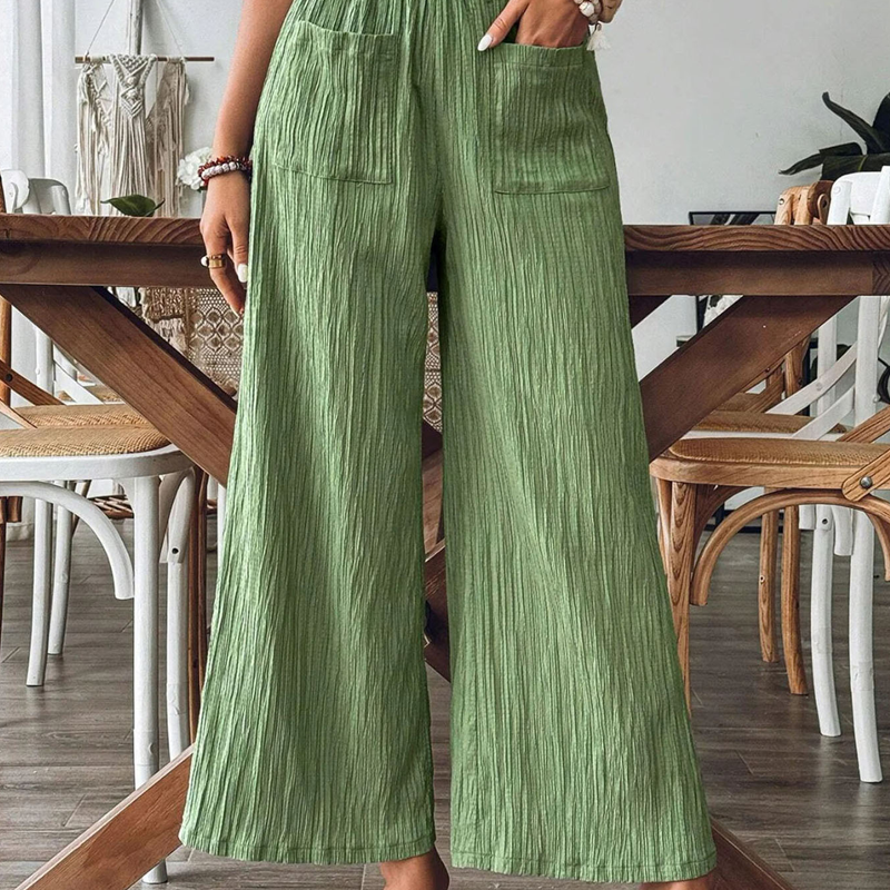 【S-2XL】🌿Dámské pohodlné, jednobarevné kalhoty volného střihu