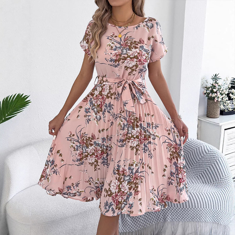 【S-XL】🌺Dámské midi šaty s květinovým vzorem a volány