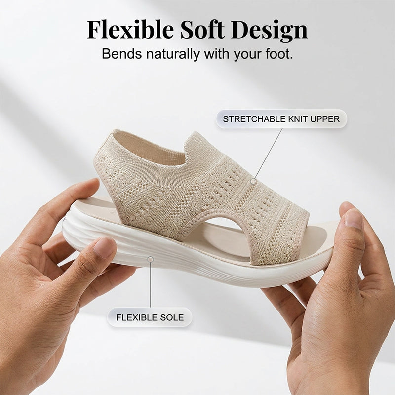 【✨EU 36–43】👡Dámské sandály na platformě z prodyšného úpletu