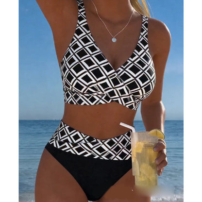 【🌊S-3XL】👙Dvoudílné dámské bikiny s vysokým pasem