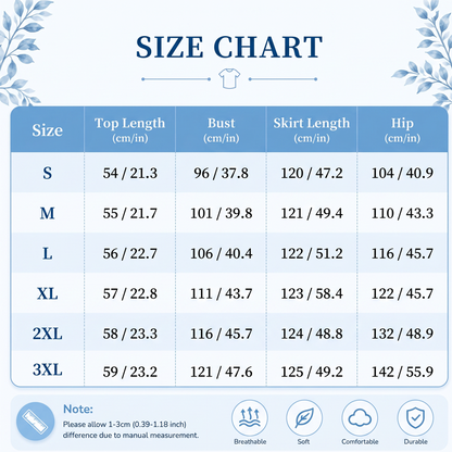 【S-3XL】🥀Lehká letní dvoudílná sukňová souprava