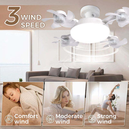 🌀Stropní ventilátor s LED osvětlením a dálkovým ovládáním