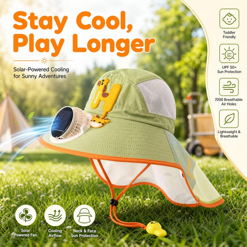🌞Sluneční čepice s vestavěným ventilátorem