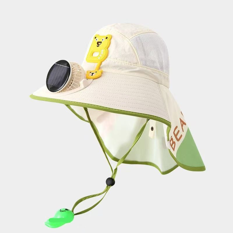 🌞Sluneční čepice s vestavěným ventilátorem