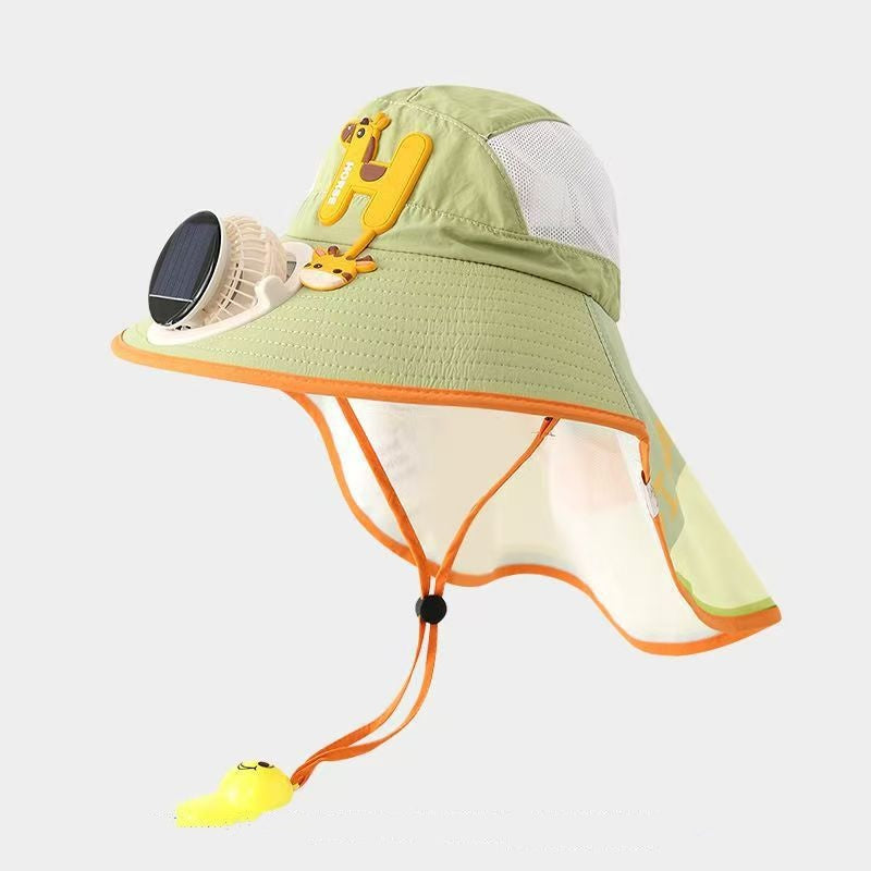 🌞Sluneční čepice s vestavěným ventilátorem