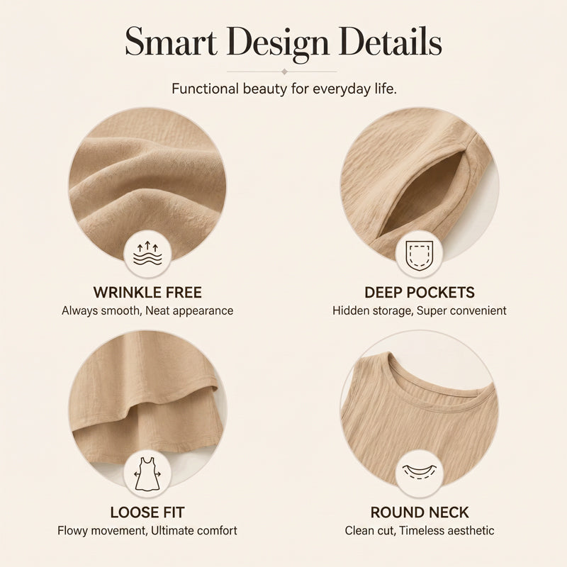 【S-5XL】👗Dámské letní bezrukávové vrstvené šaty