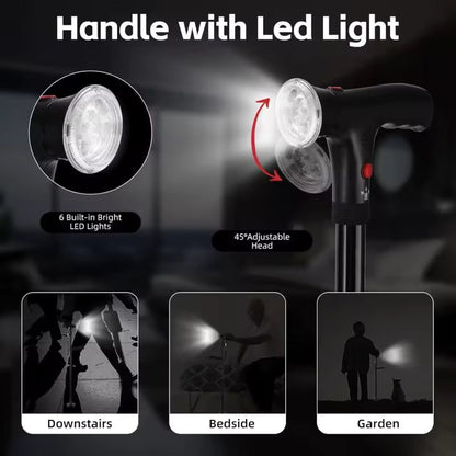 🦯Nový typ skládací berle s LED osvětlením