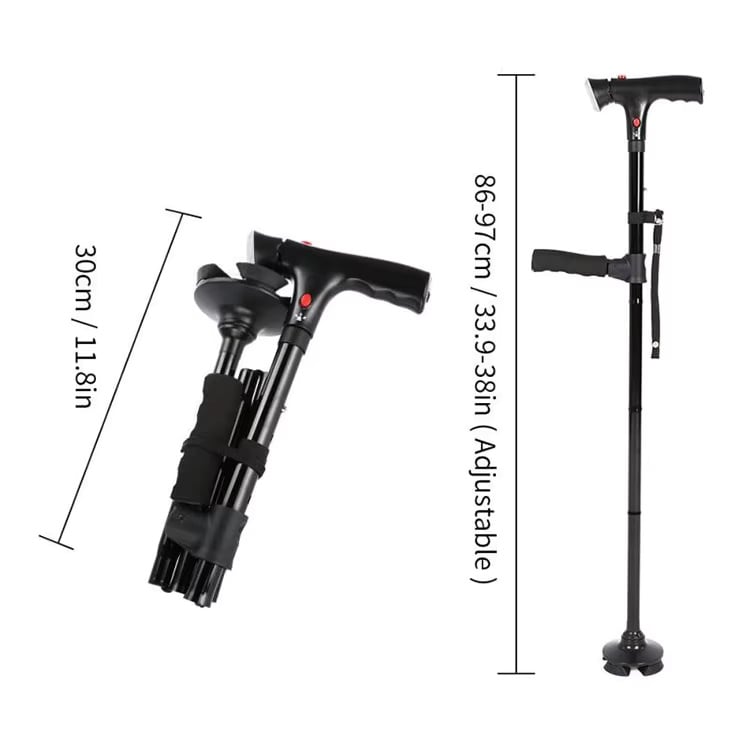 🦯Nový typ skládací berle s LED osvětlením
