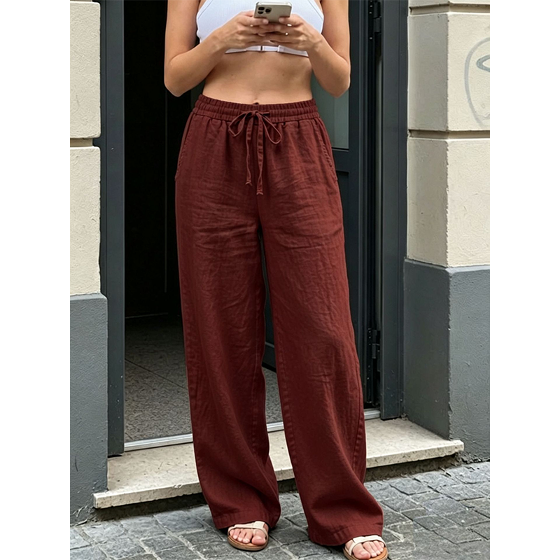 【S-3XL】👖Dámské volnočasové kalhoty rovného střihu