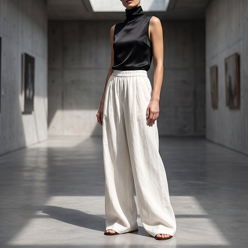 【S-3XL】🎀Volné dámské kalhoty se širokými nohavicemi