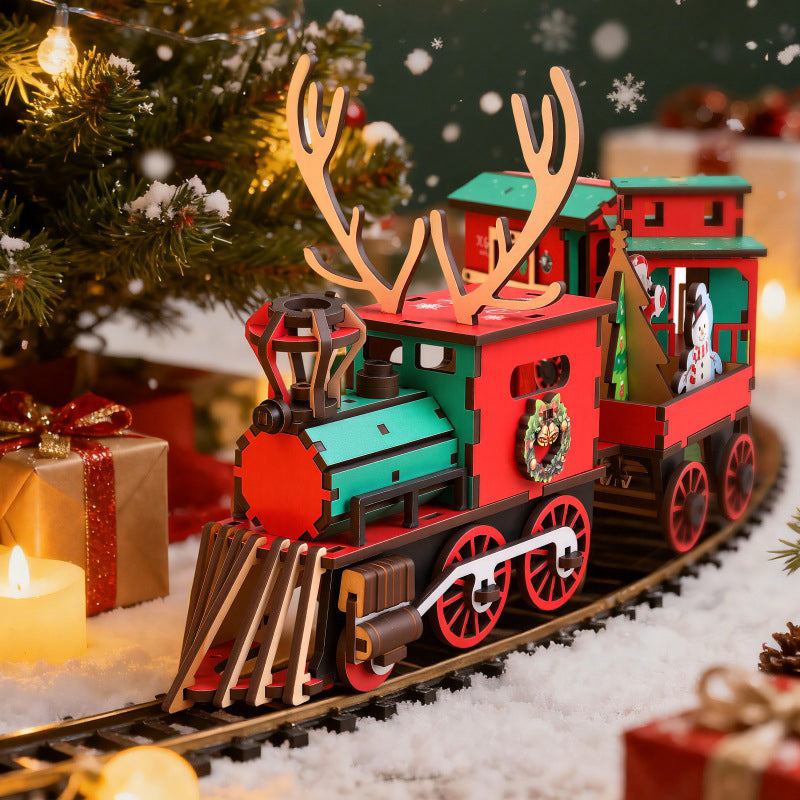 🥳Více než 50 000 prodaných výtisků - ⚡🚂Slavnostní skládačka s motivem vlaku, kterou si můžete sestavit sami
