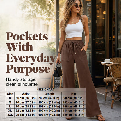 【S-2XL】👖Dámské kalhoty s úzkým střihem a širokými nohavicemi