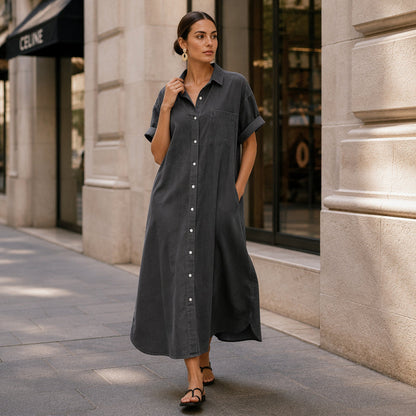 【S-4XL】👗Džíny volného střihu s výstřihem na knoflíky