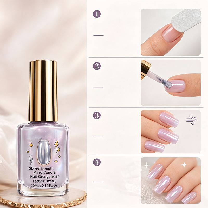 【💅1+1 zdarma】💜Fialový lesklý přípravek na péči o nehty